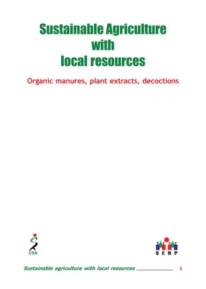 Cover of Sustainable Agriculture with local resources