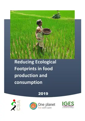 Cover of Reducing Ecological Footprints in food production and consumption